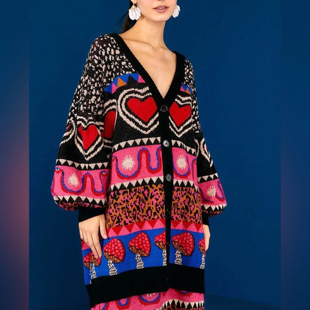 FARM Rio Multicolor Patterned Cardigan - Picture 16 of 16